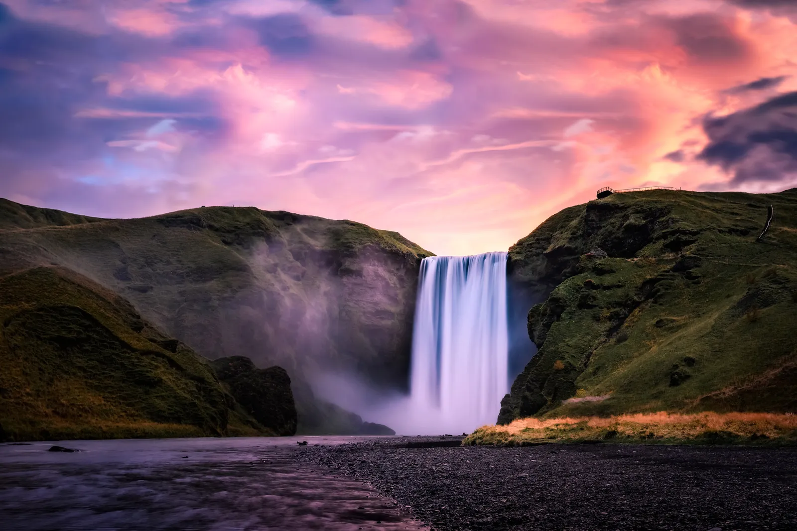 Cascada de Skogafoss, Islandia