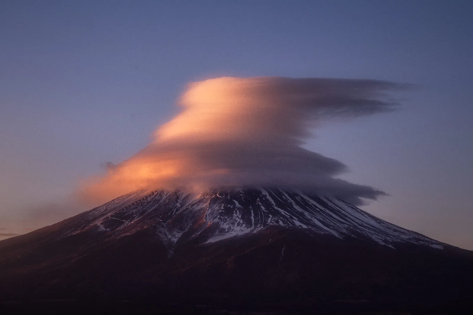 Snow-capped Mount Fuji