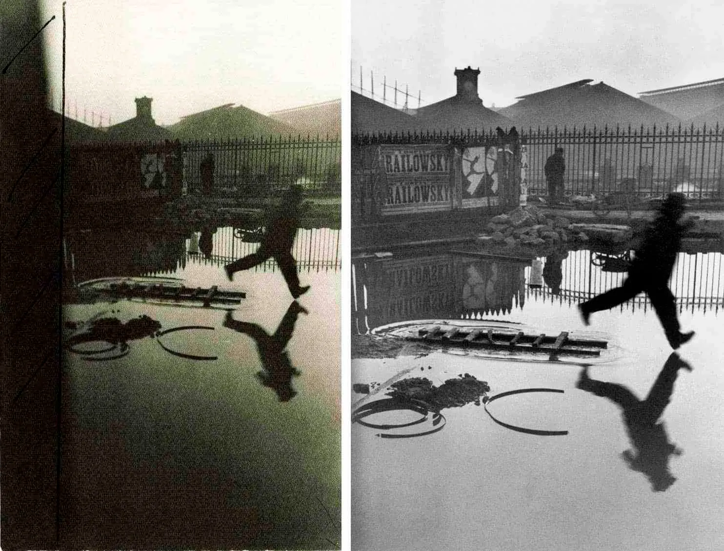 Fotografía de Henri Cartier-Bresson como ejemplo de la regla de los tercios