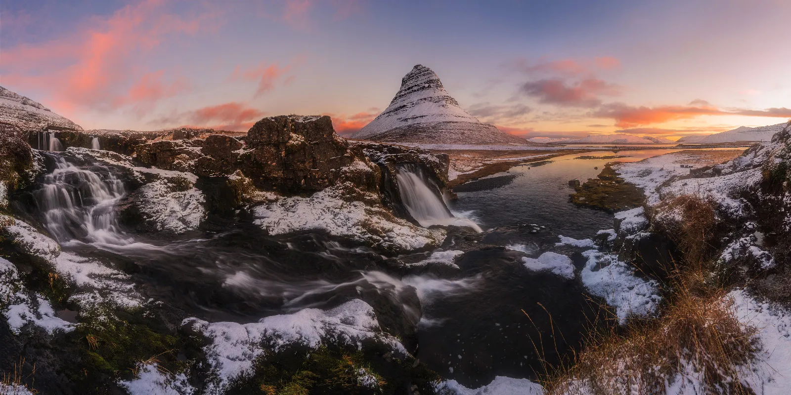 Kirkjufell mountain and waterfall, Iceland