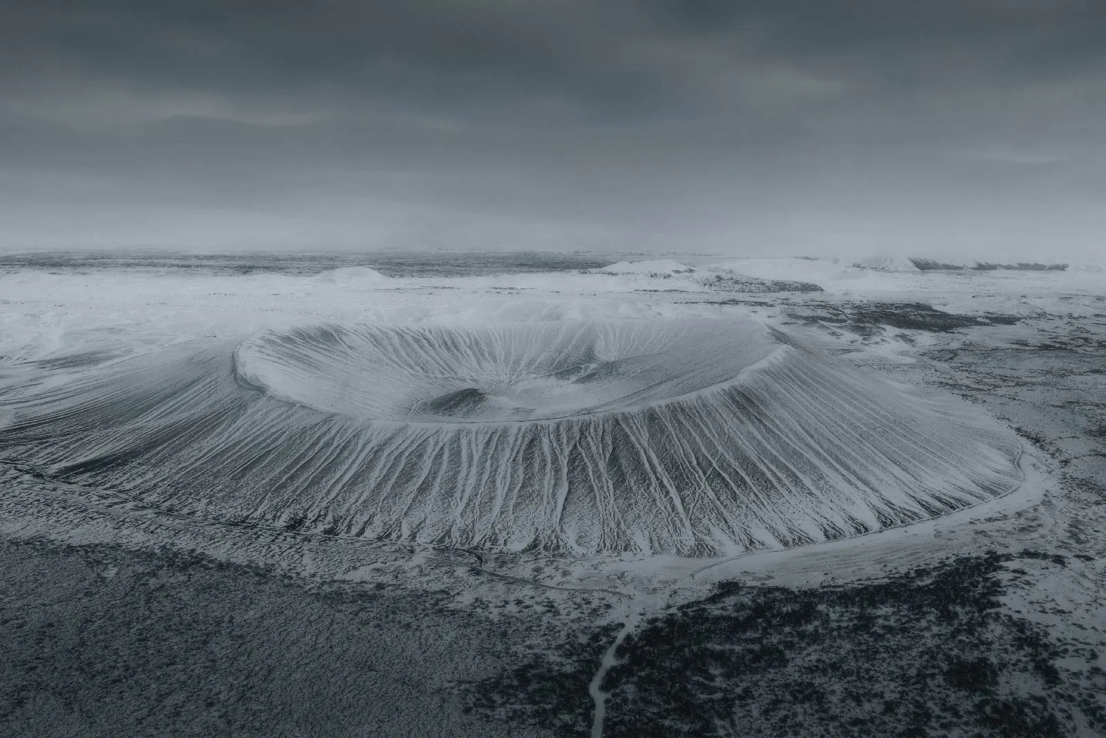 Volcanic landscape in Iceland