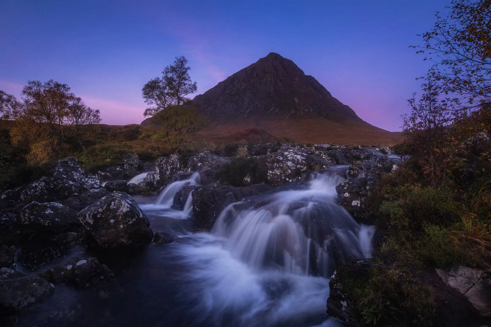 Glencoe mountains in the Scottish Highlands