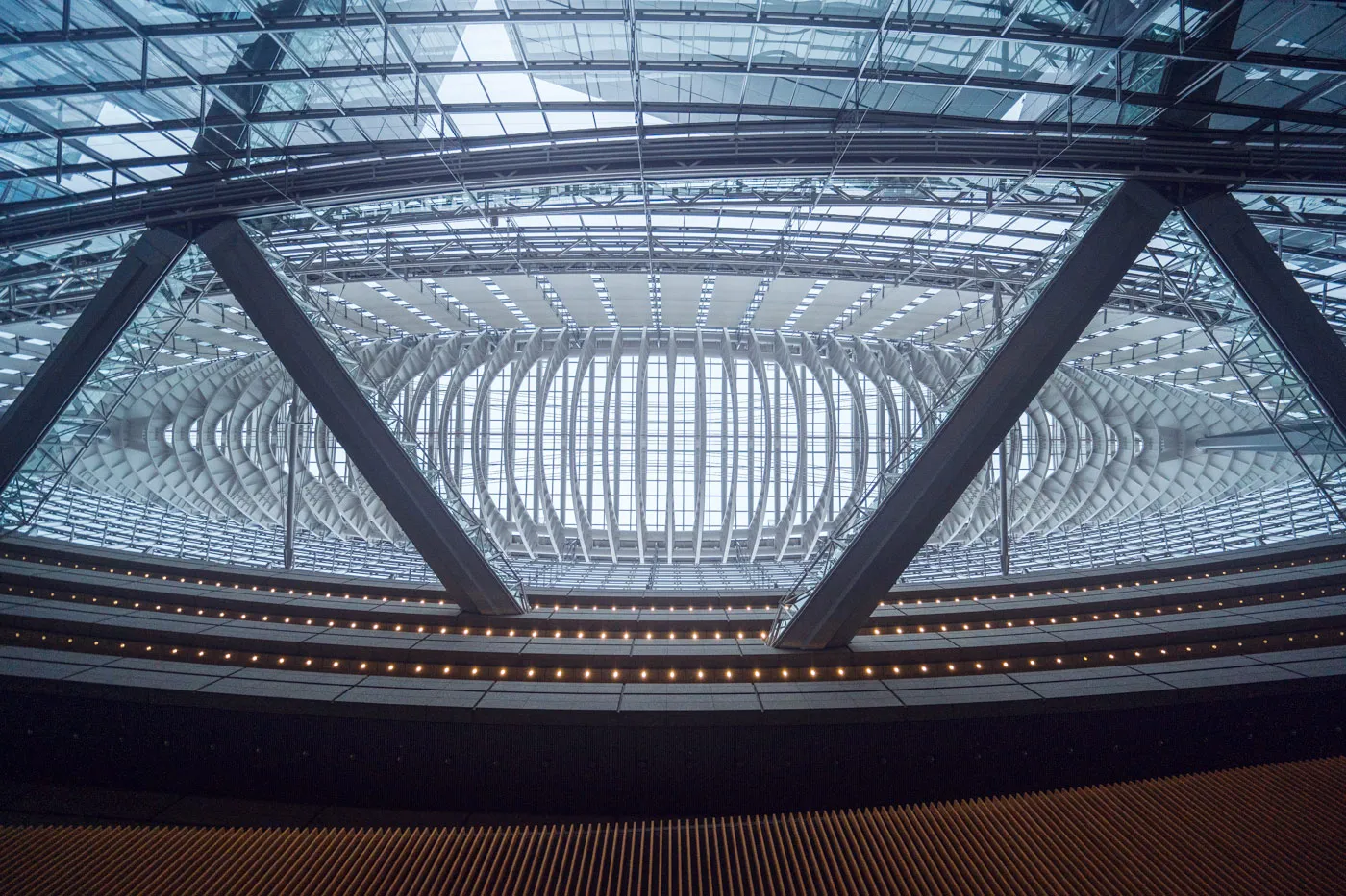 Arquitectura de cristal del Tokyo International Forum