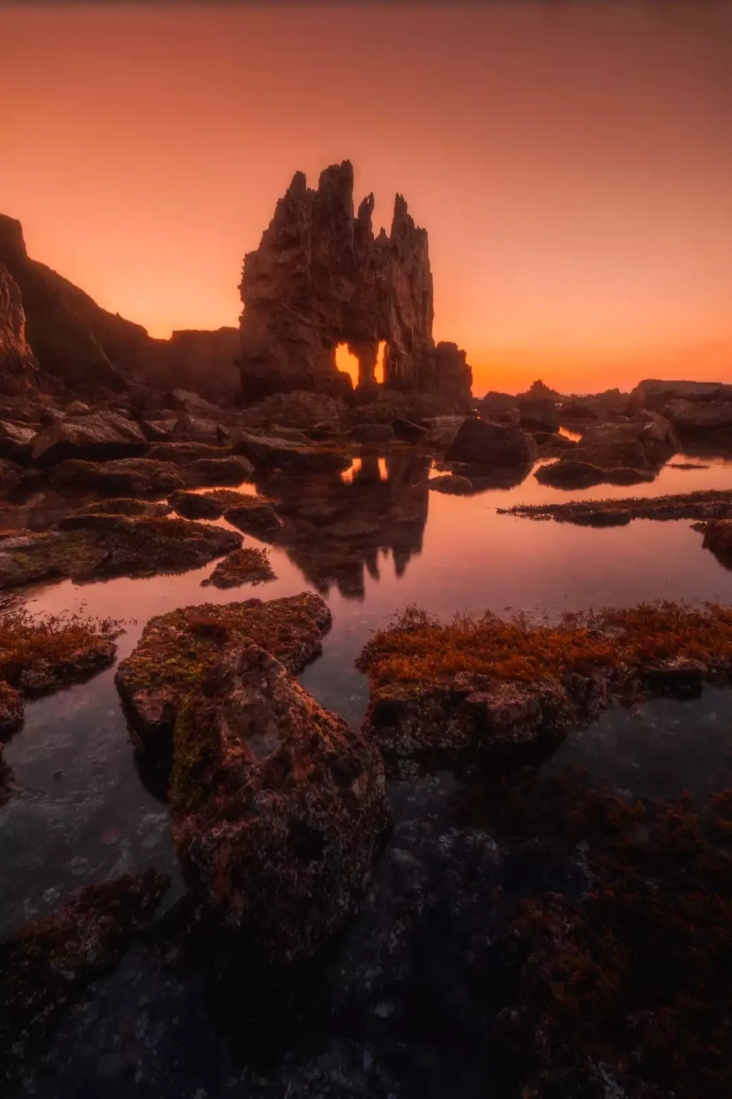 Paisaje marino en la costa norte de España