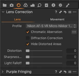 chromatic aberration fix capture one