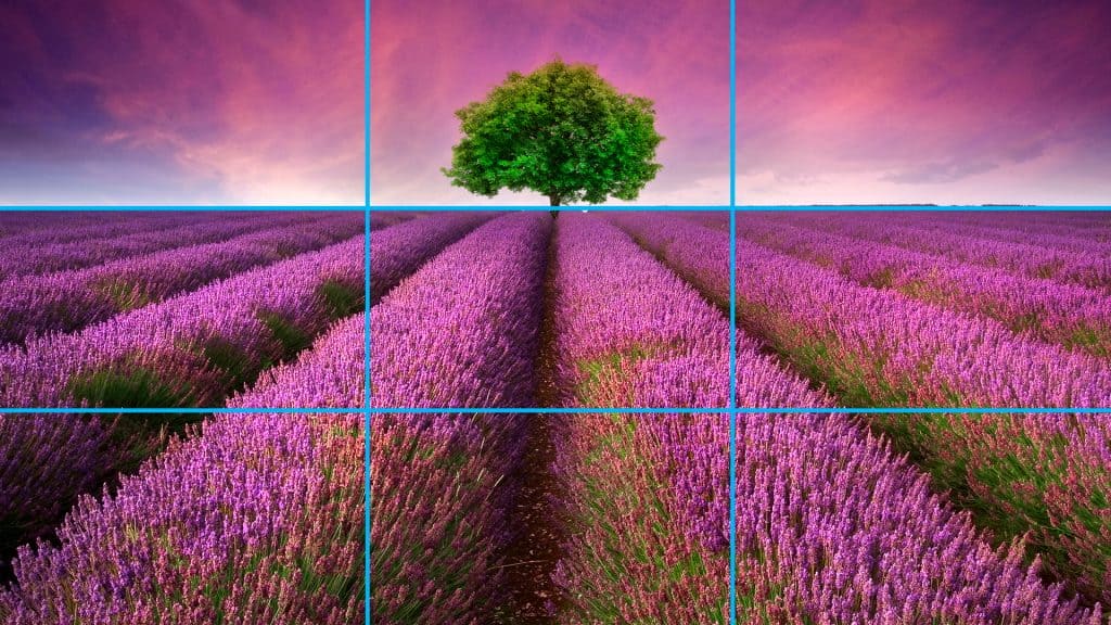 rule of thirds landscape photography