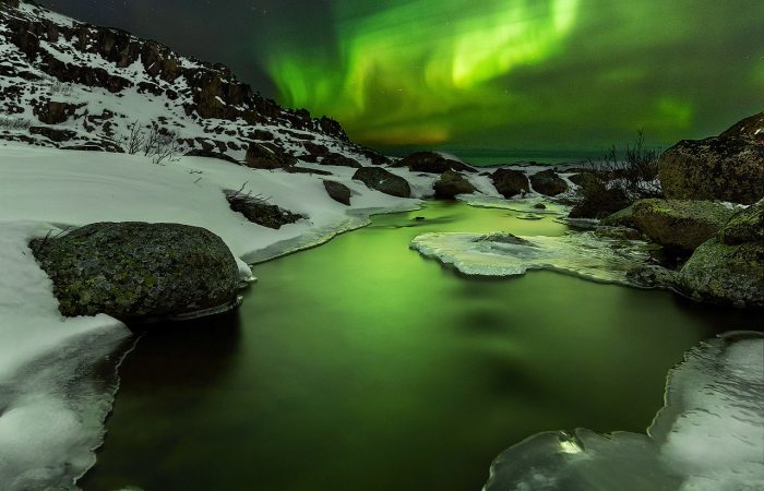 Tours de la aurora boreal en Laponia rusa durante enero y febrero.