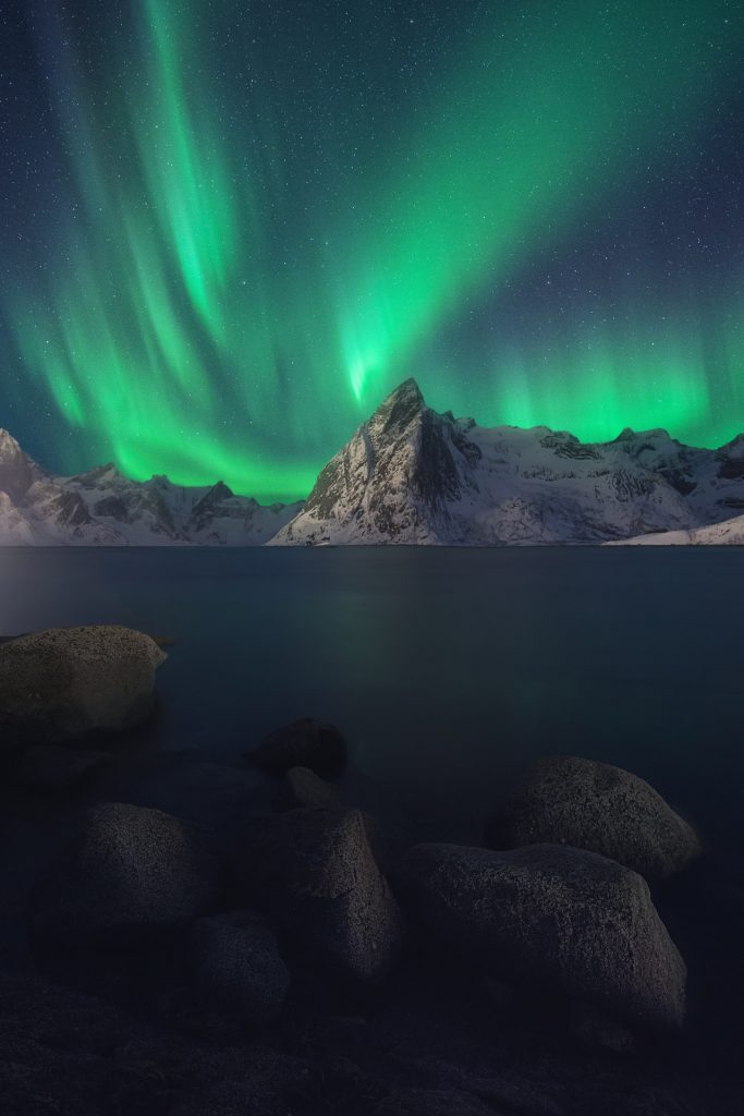 Auroras boreales en Noruega durante Febrero