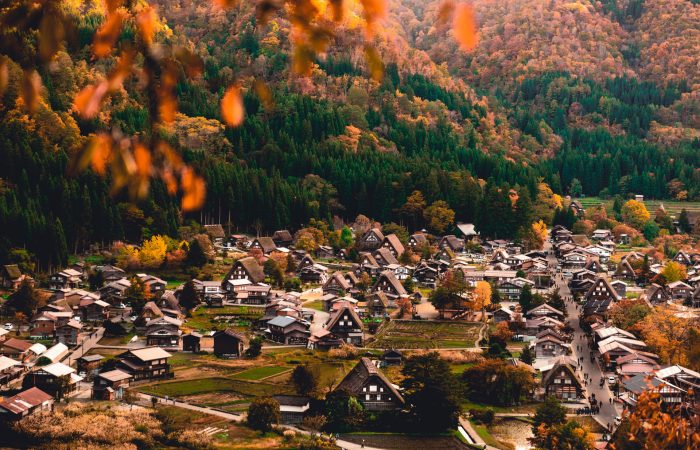 Shirakawa Go, Japanese Alps during autumn