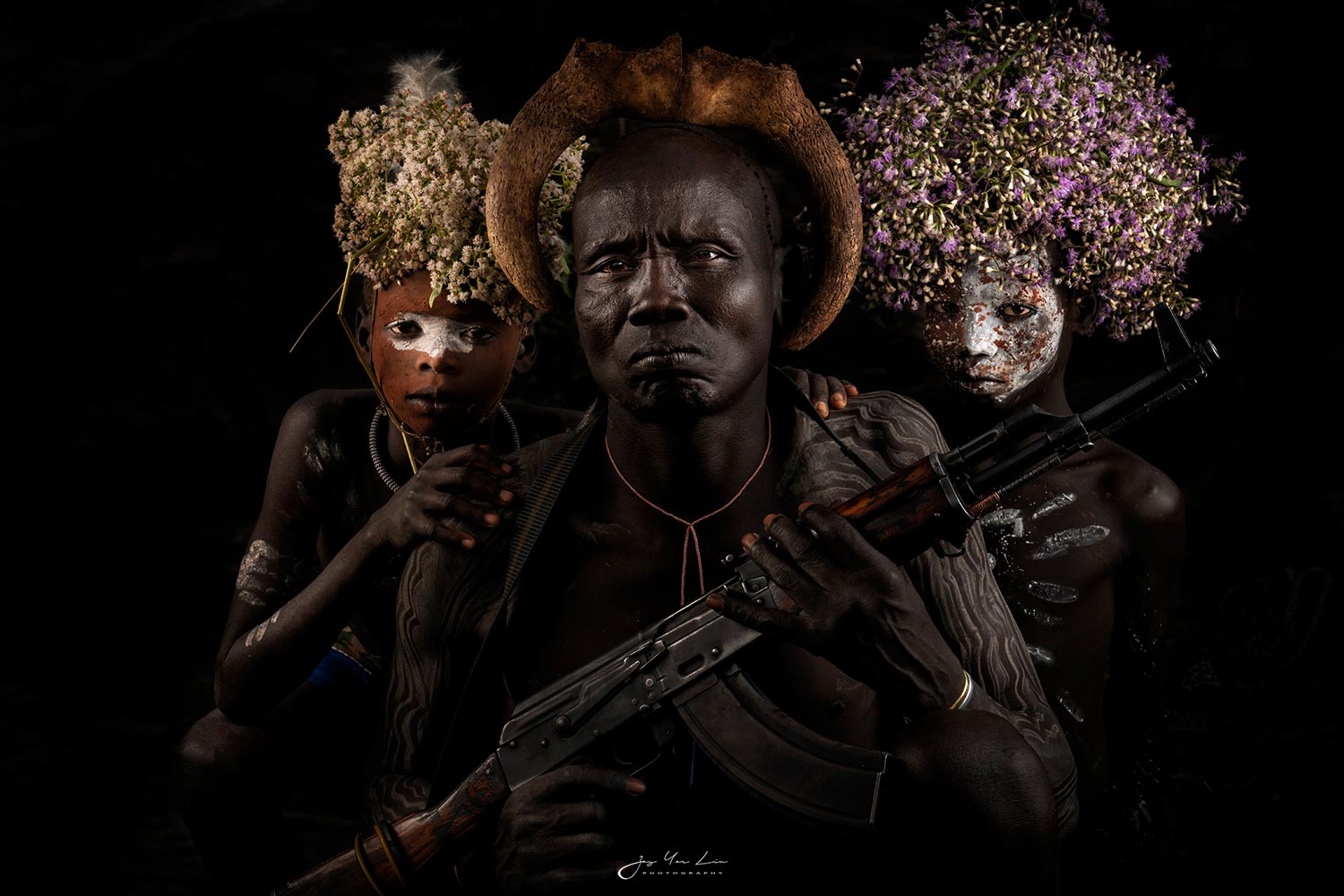 Retrato de tribus etíopes