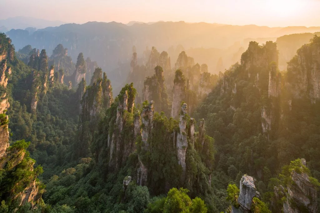 Zhangjiajie Mountains, landscape in China, also know as Avatar Mountains