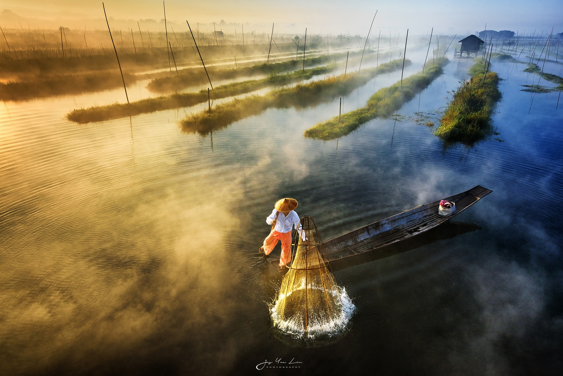 viaje fotografico myanmar pescadores