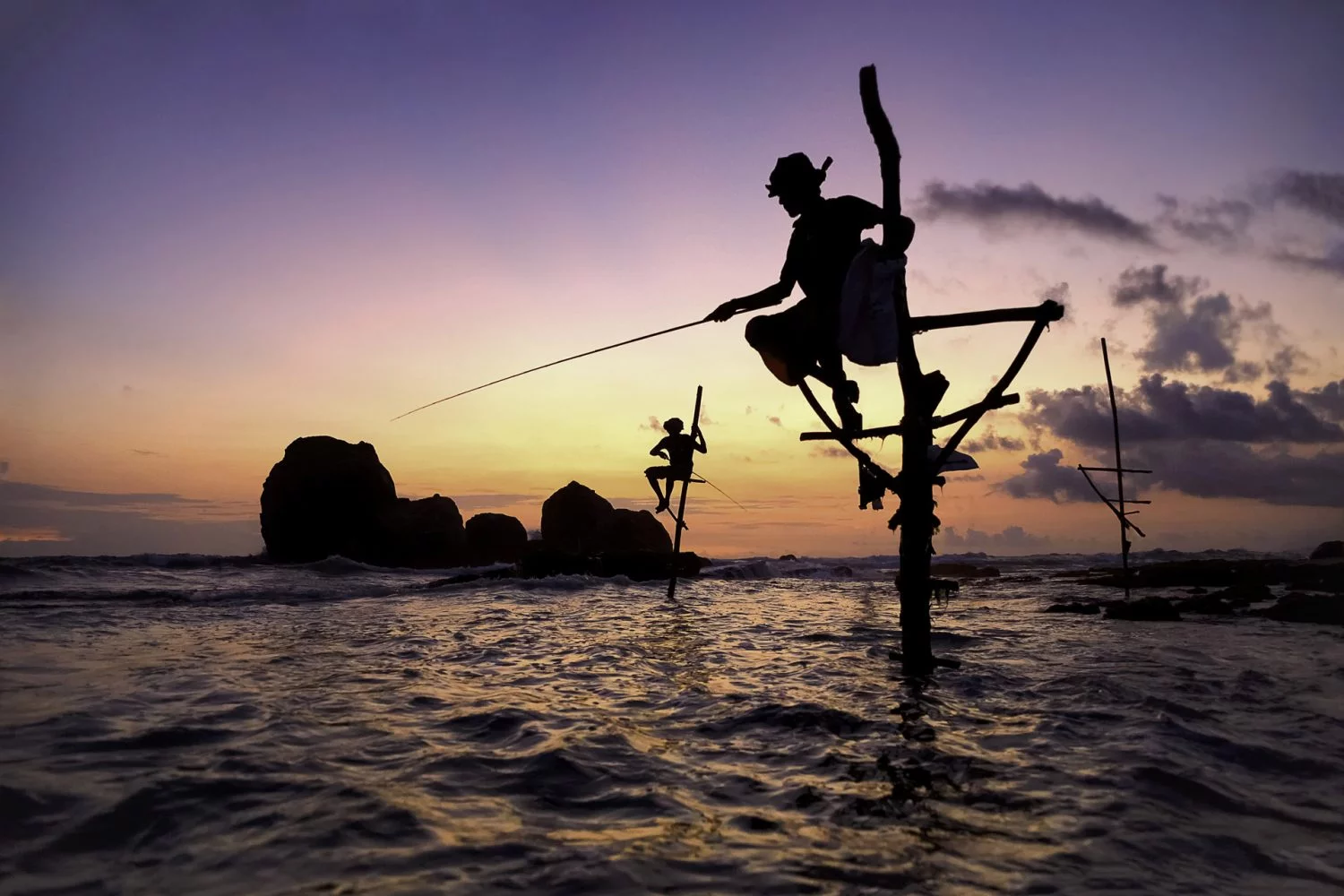 Sri Lanka photo tour stilt fishermen