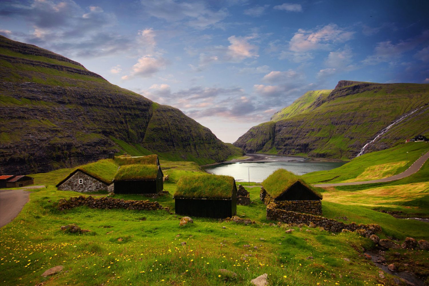 Fotografia de los pueblos de las Islas Feroe