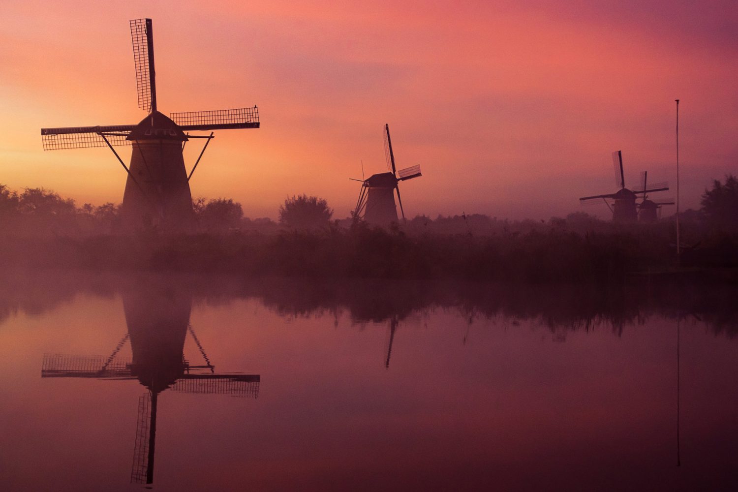 Viaje fotográfico por los molinos de viento de Holanda