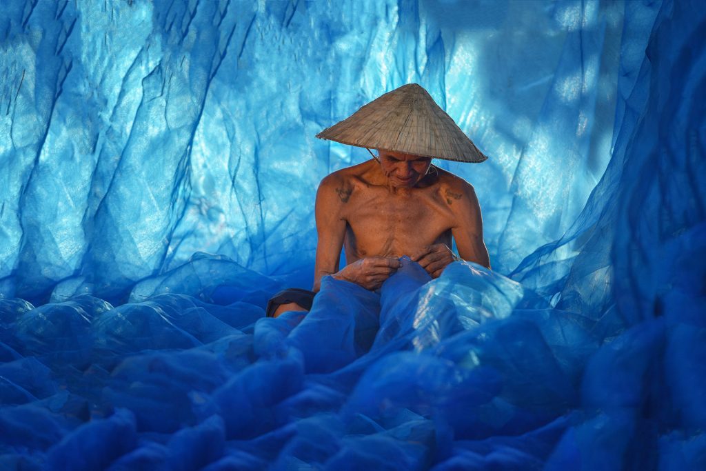 viaje fotografico vietnam pescadores con redes