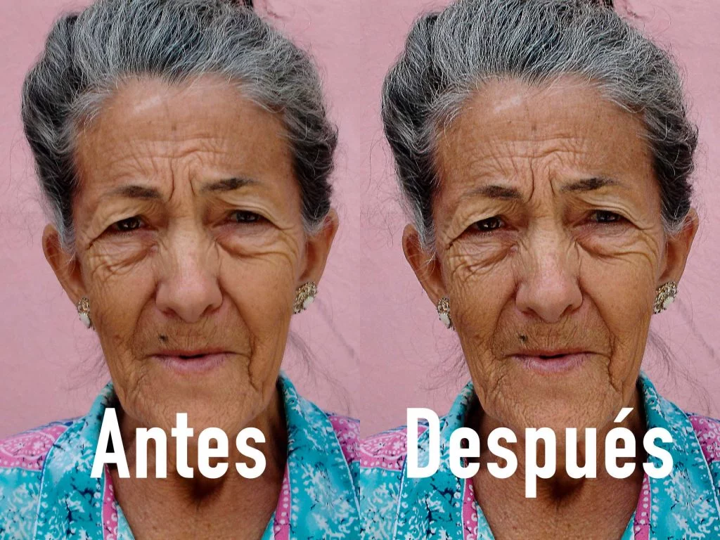 Antes y Después de enfocar una foto en Photoshop