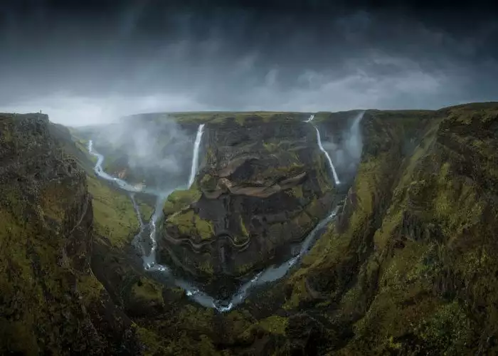 Haifoss-waterfall,-Iceland