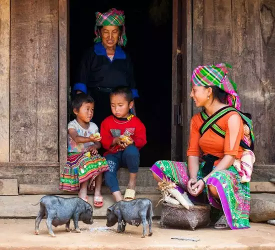 Local people at Hmong village