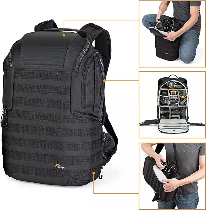 Best Travel Camera Bags of 2024: Backpacks for photographers 3 Lowepro ProTactic BP 450 AW II