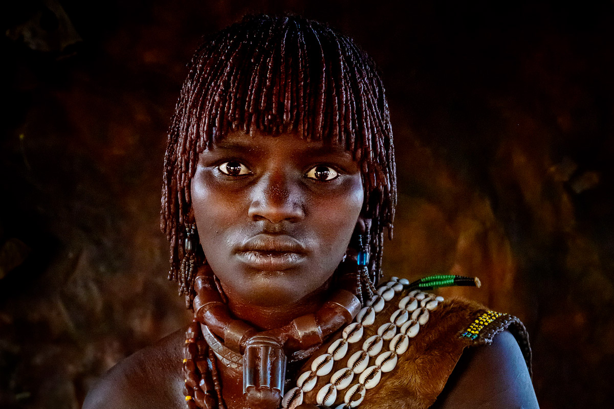 Retrato de mujer africana