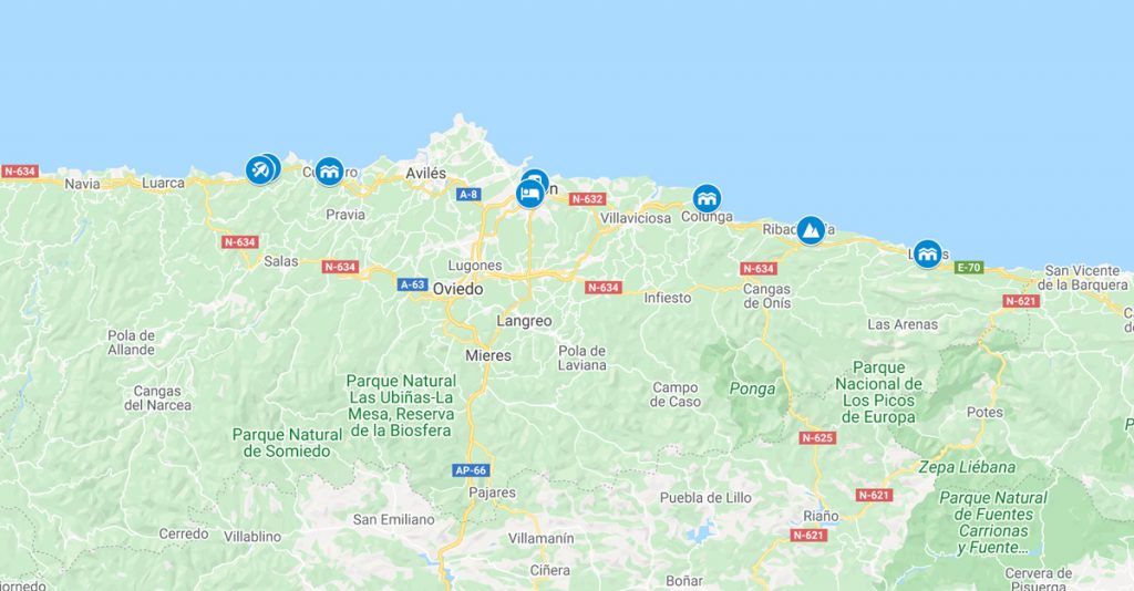 Asturias Map Tour