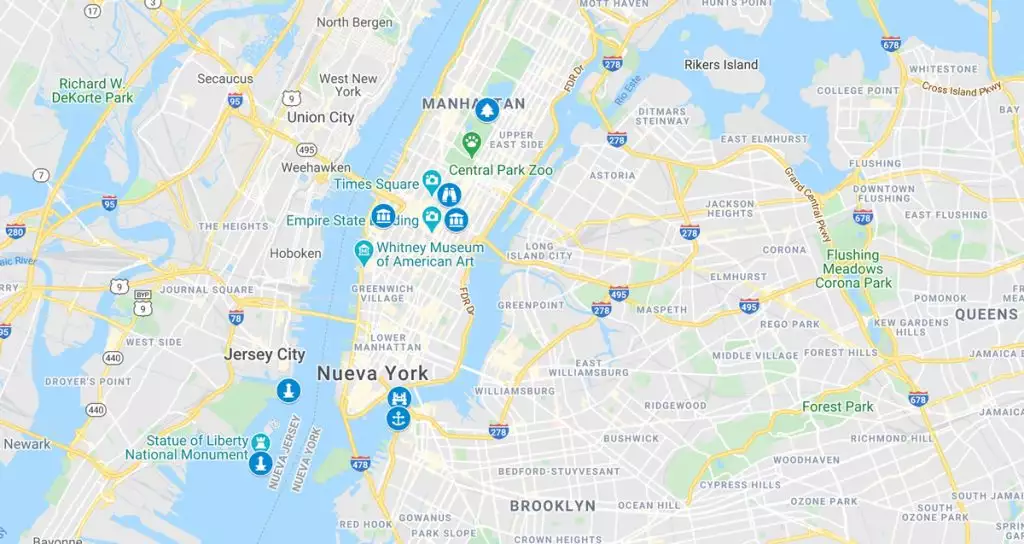 Map of the New York City Photo Tour