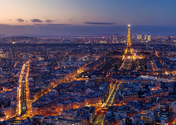 Vista de la Torre Eiffel, París, Francia