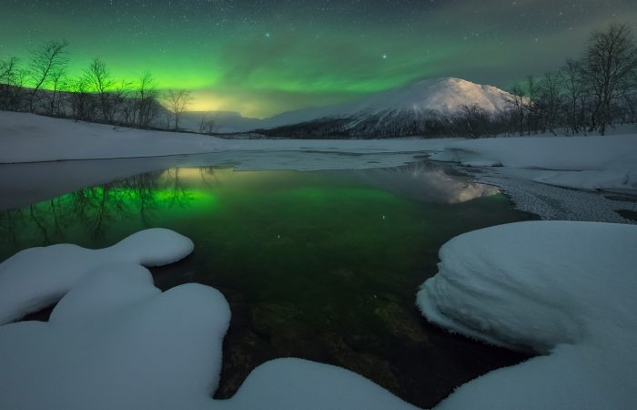 Tours de la aurora boreal en Laponia rusa durante enero y febrero.
