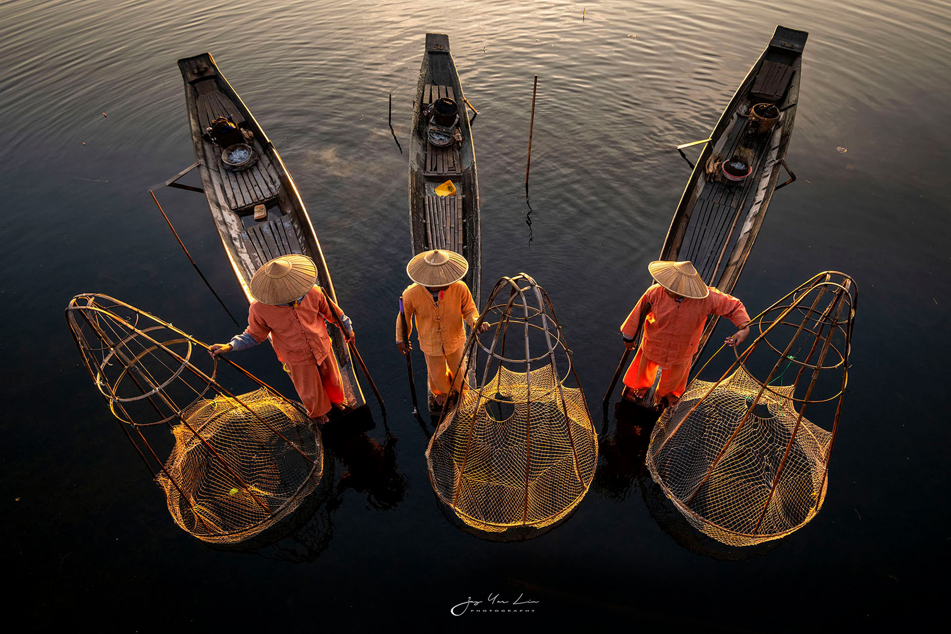 Pescador en Myanmar